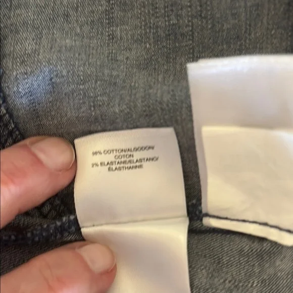 Sleeveless Denim Button-Front Tie-Waist Midi Dress - Blue - Picture 6 of 7